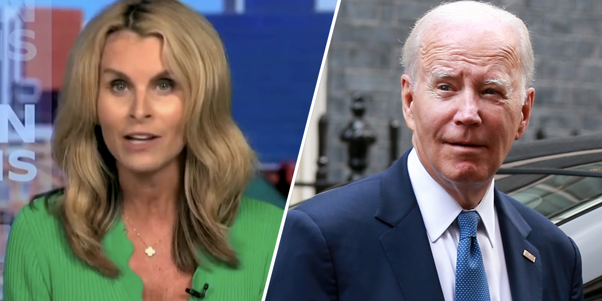 Biden spokesperson(l), Joe Biden(r)