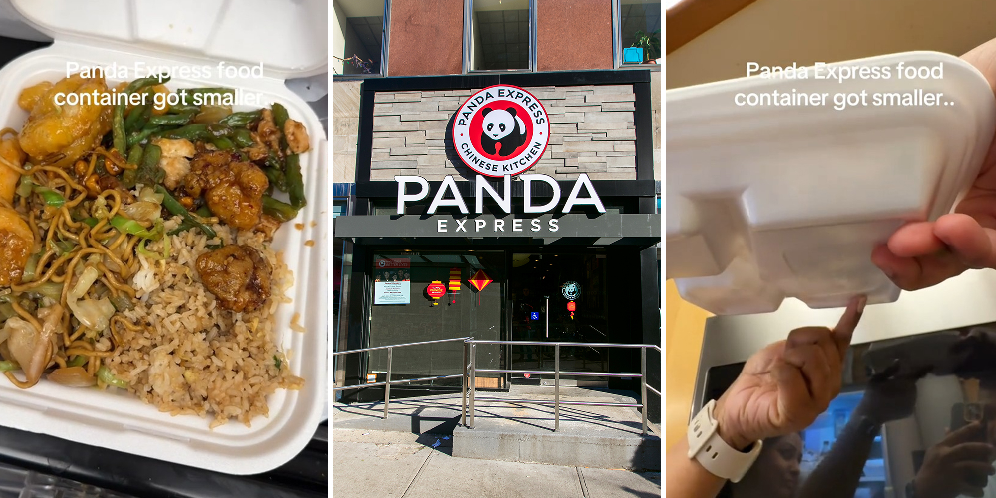 Panda Express customer claims takeout containers have gotten smaller