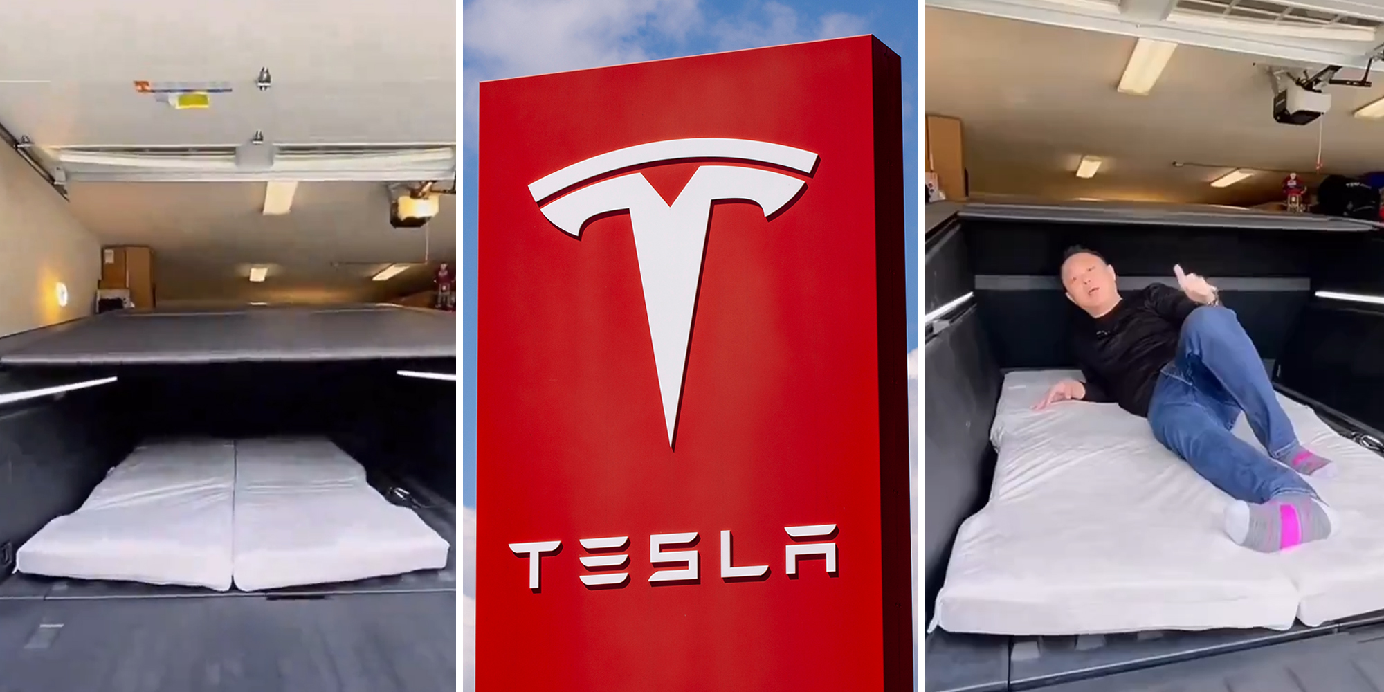 can you sleep on a Tesla Cyber Truck?