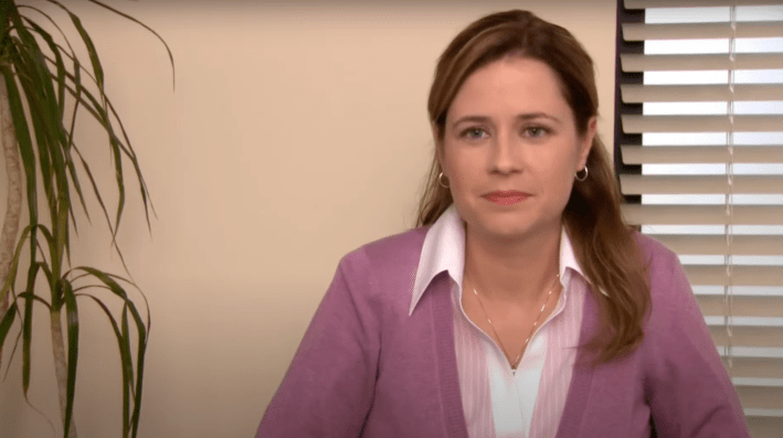they're the same picture: Pam from The Office looking into the camera