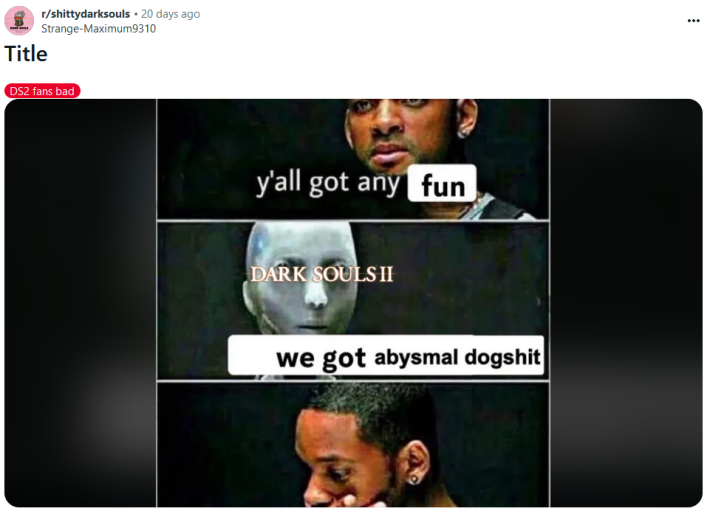 y'all got any fun meme with the robot replying "we got abysmal dogshit"