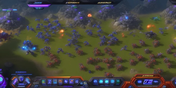 Zerg rush gameplay screenshot