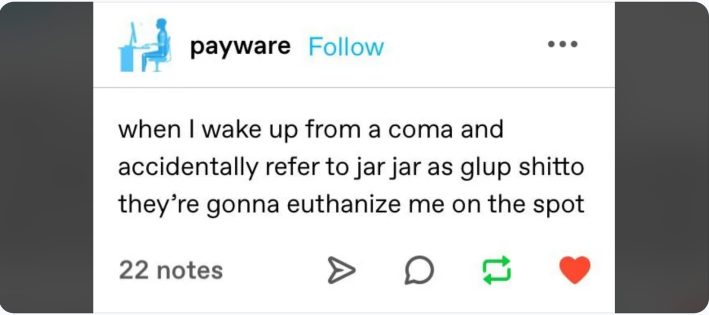 Glup Shitto post on Reddit by fearsearcher