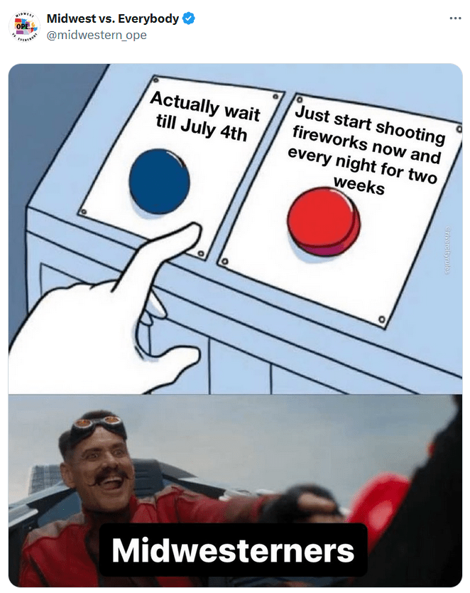 4th of july meme about fireworks