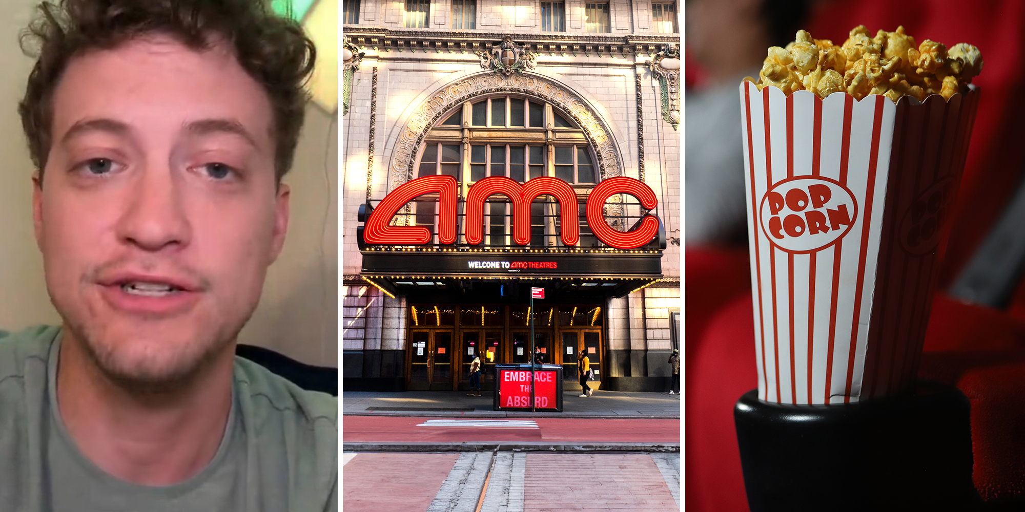 TikToker shares shocking info on AMC charging for pop corn delivery