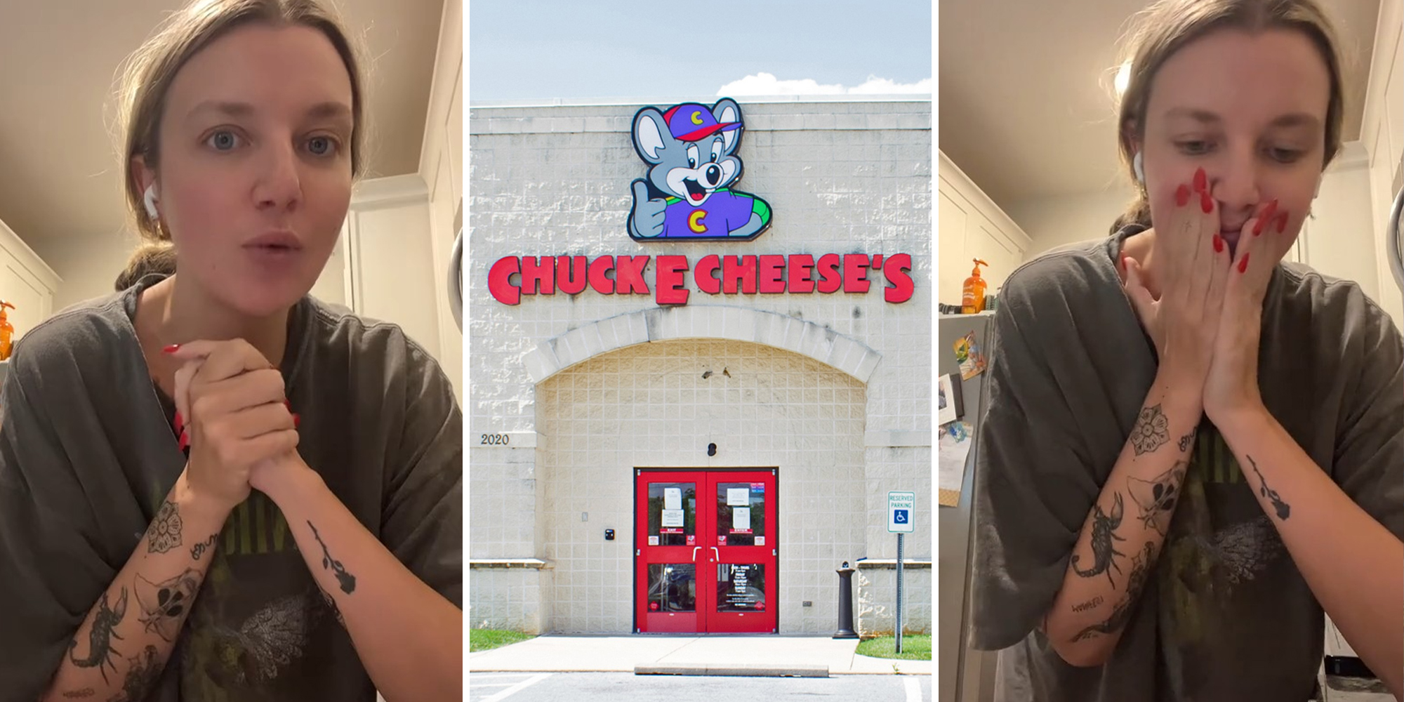 Woman Uber Eats confetti cake from 'local business.'