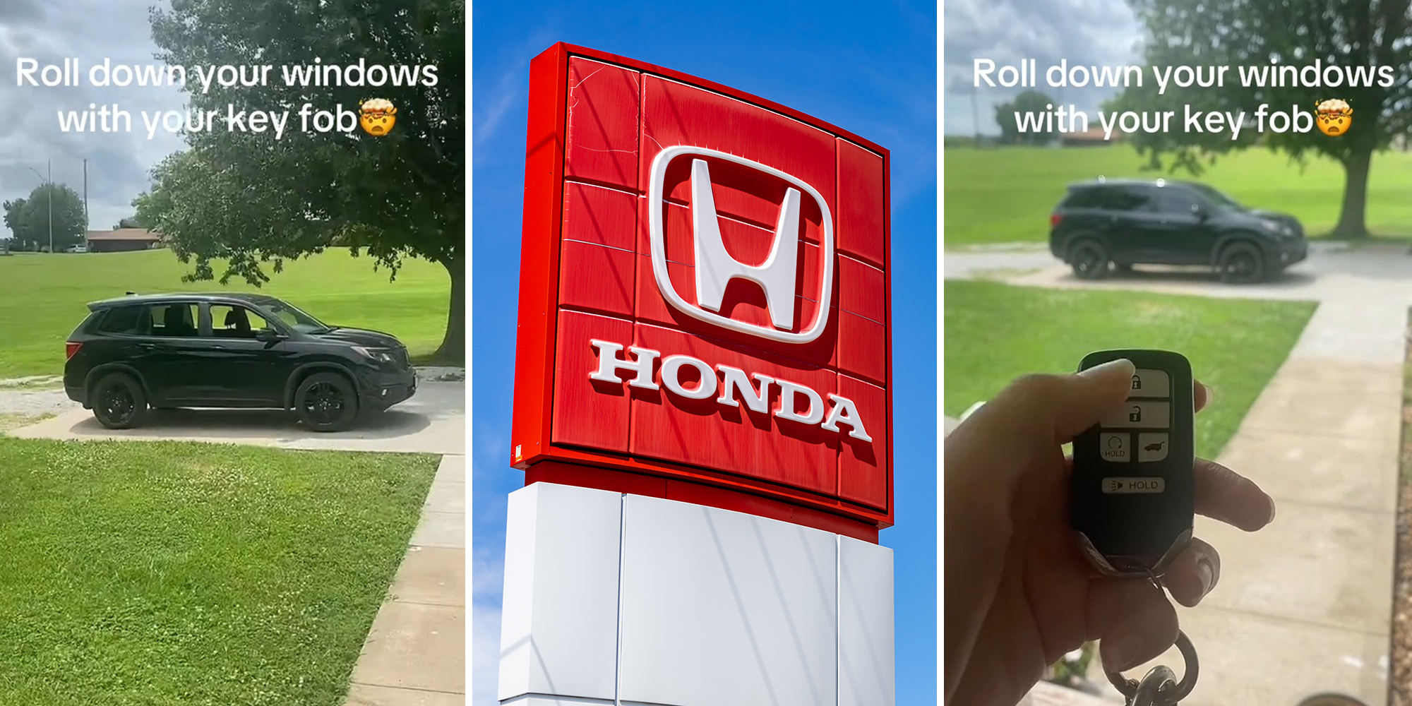 Woman shares how to roll down car windows with key fob