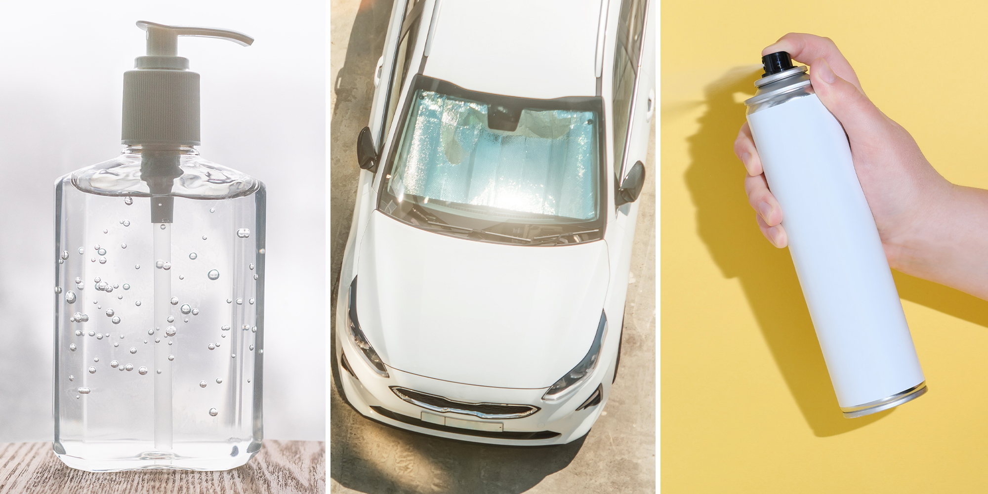 Items to not leave in your car during hot weather