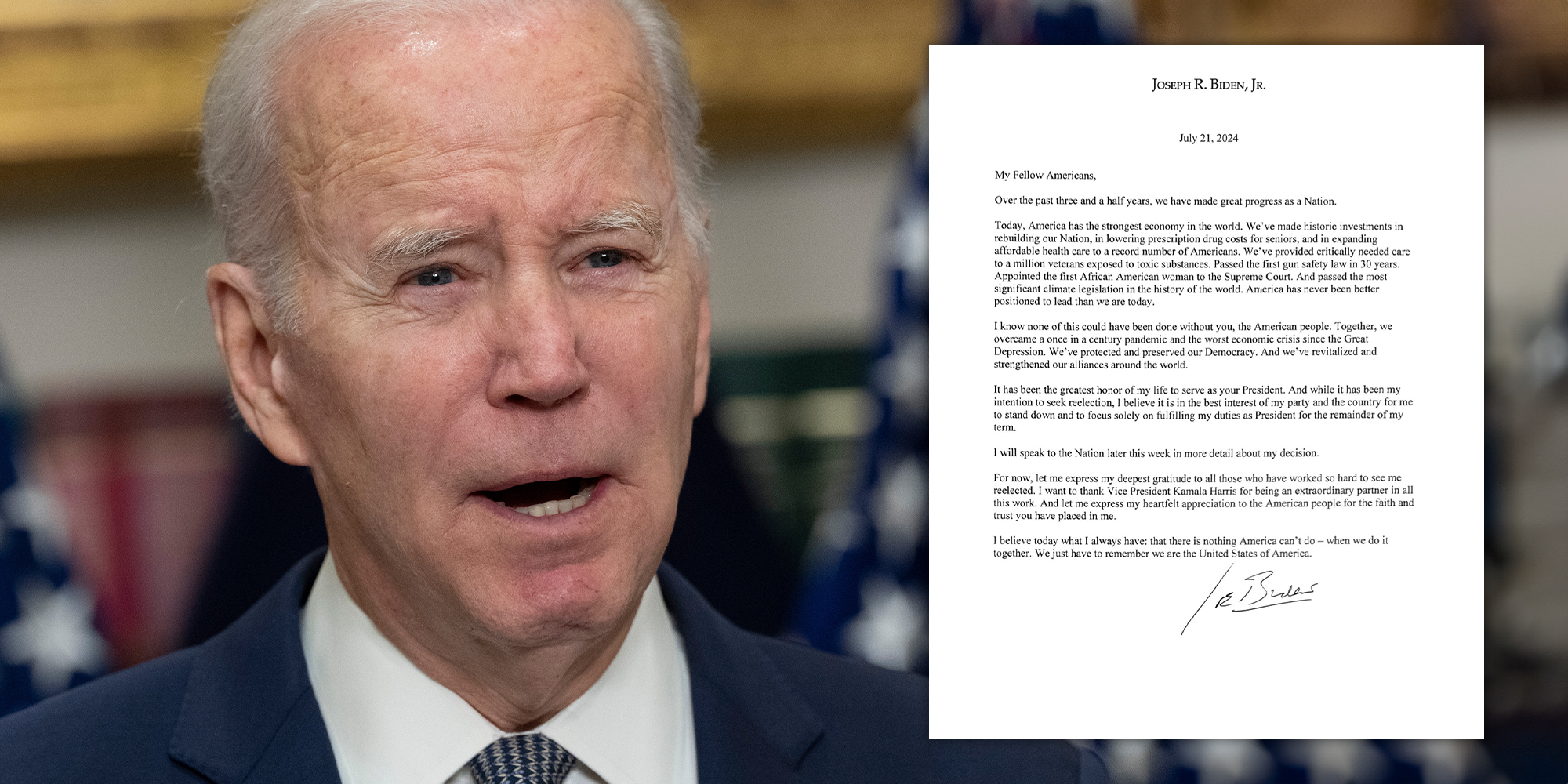 Of course conspiracy theorists think Biden's resignation letter is fake