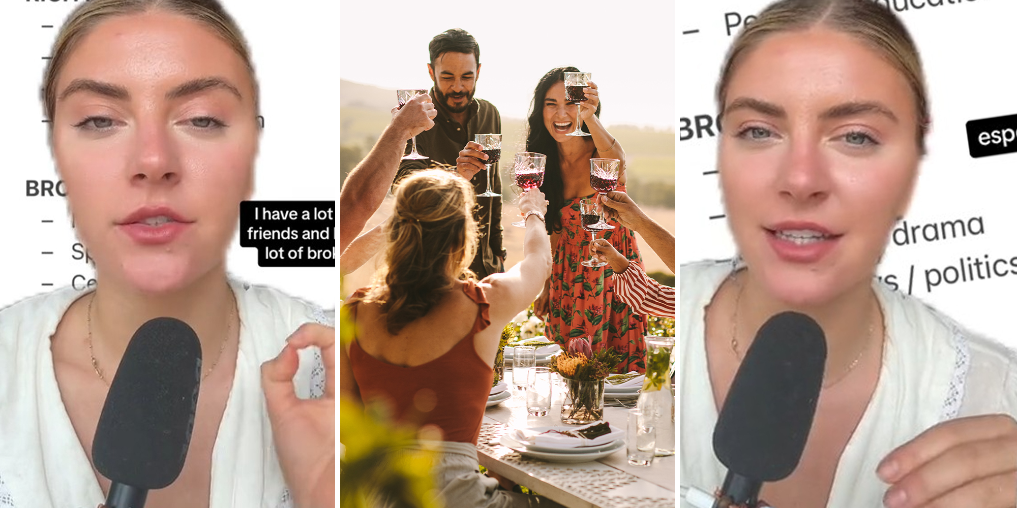 Woman reveals what poor people discuss at dinner vs. what rich people discuss at dinner, dividing viewers
