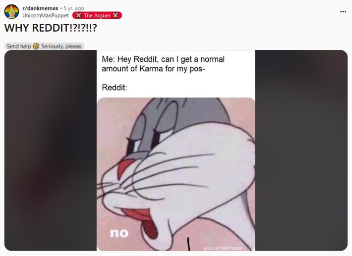 bugs bunny no meme