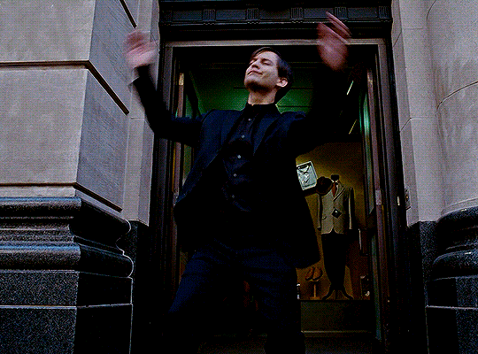 bully maguire dance gif