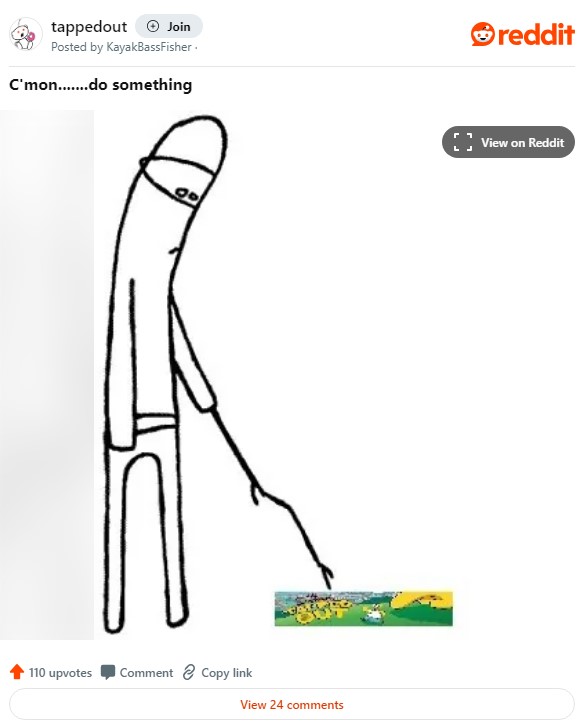 first c'mon do something meme, featuring "The SImpsons: Tapped Out"