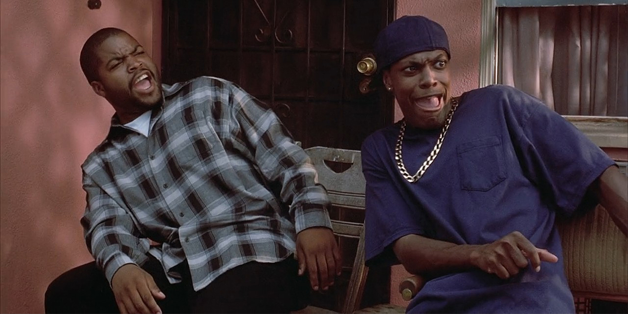 daaaamn meme: Ice Cube and Chris Tucker on porch in the movie Friday