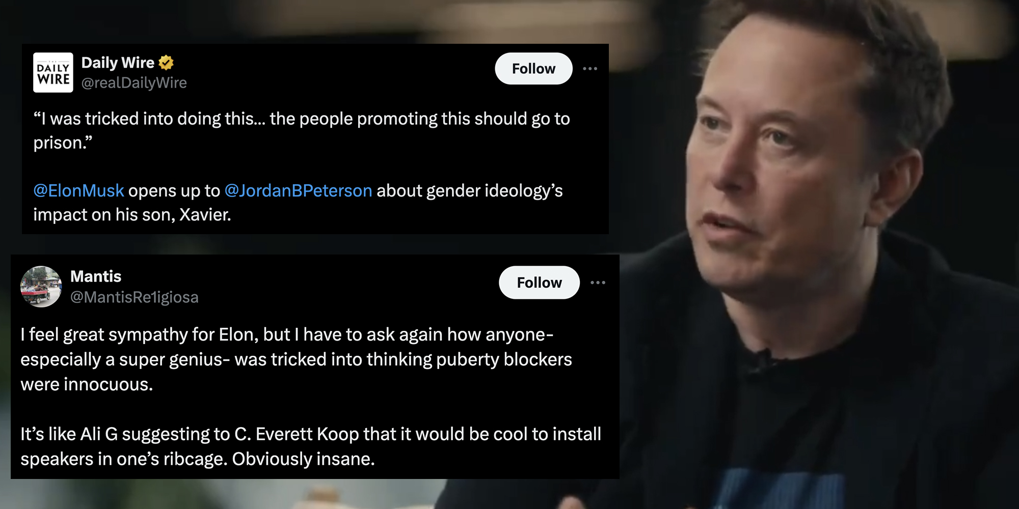 elon musk with tweets