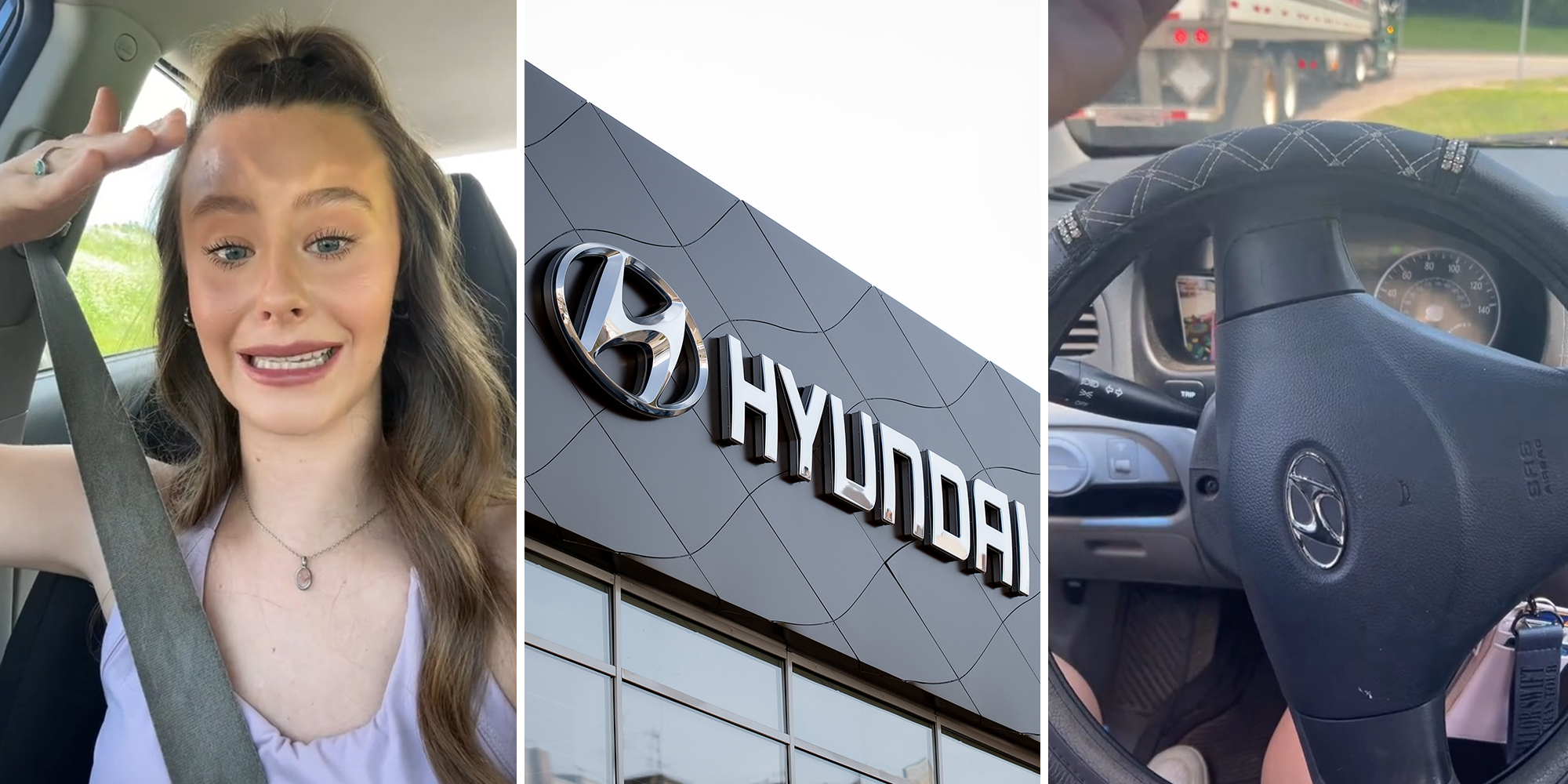 Hyundai driver stuck on highway feeder road in 89-degree heat after her car unexpectedly dies