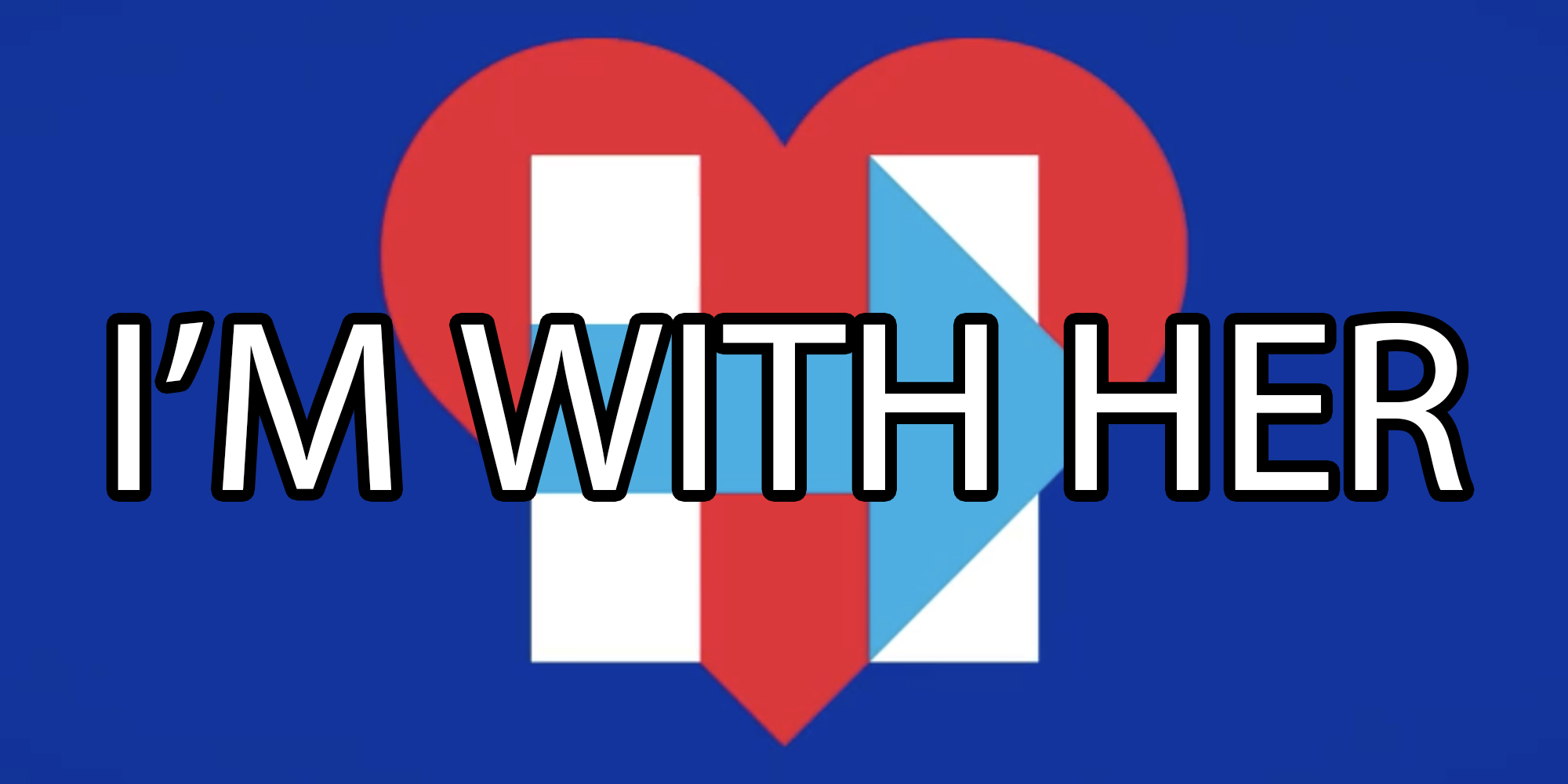 Im with her logo and text