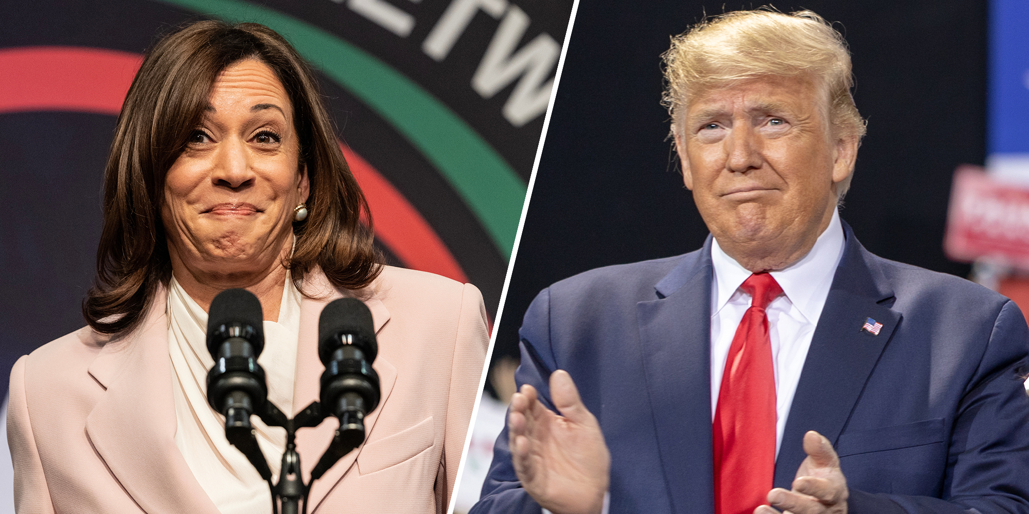 Trump previously donated to Kamala Harris