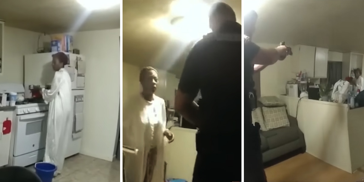 Sonya Massey police body cam footage (l) Sonya Massey police body cam footage (c) Sonya Massey police body cam footage (r)