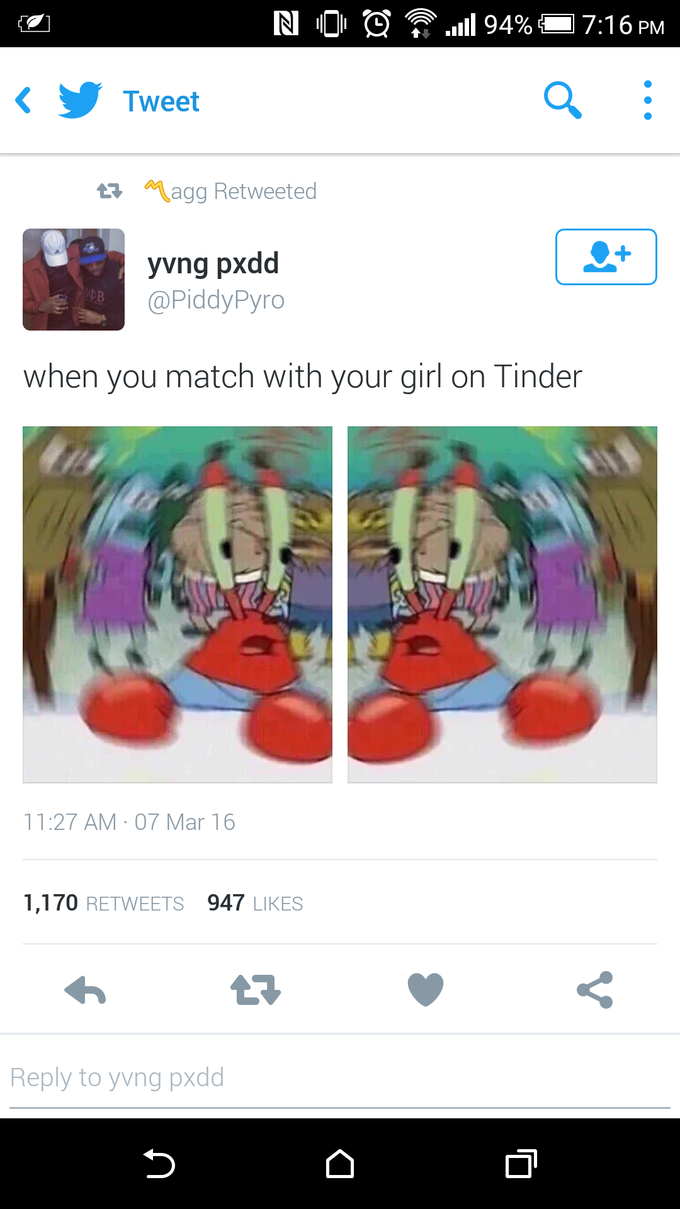 Confused Mr. Krabs Tinder meme