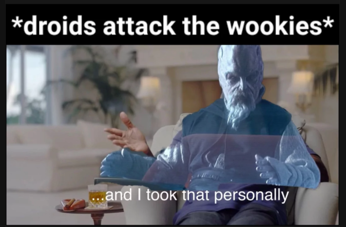 "And I took that personally" Michael Jordan Star Wars meme from memedroid posted by weirdal