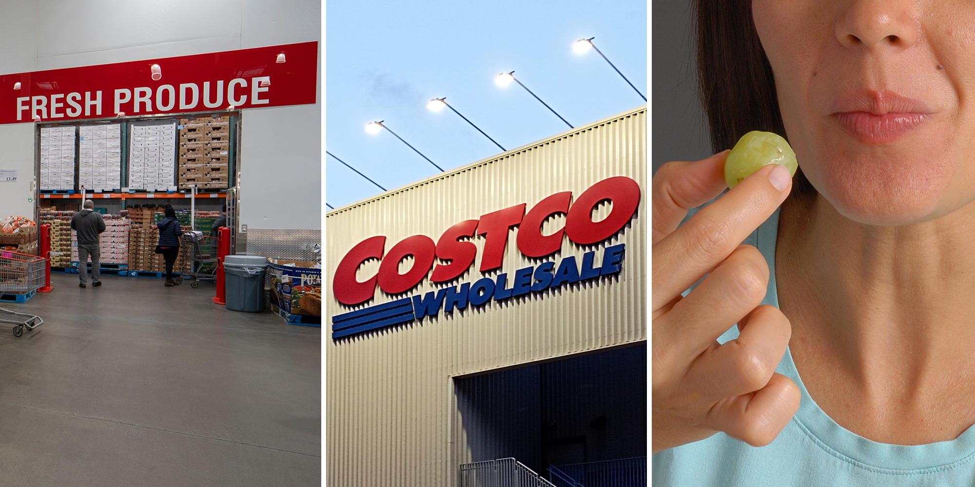Costco customer catches shopper sampling grapes from each box—and putting them back on the shelf