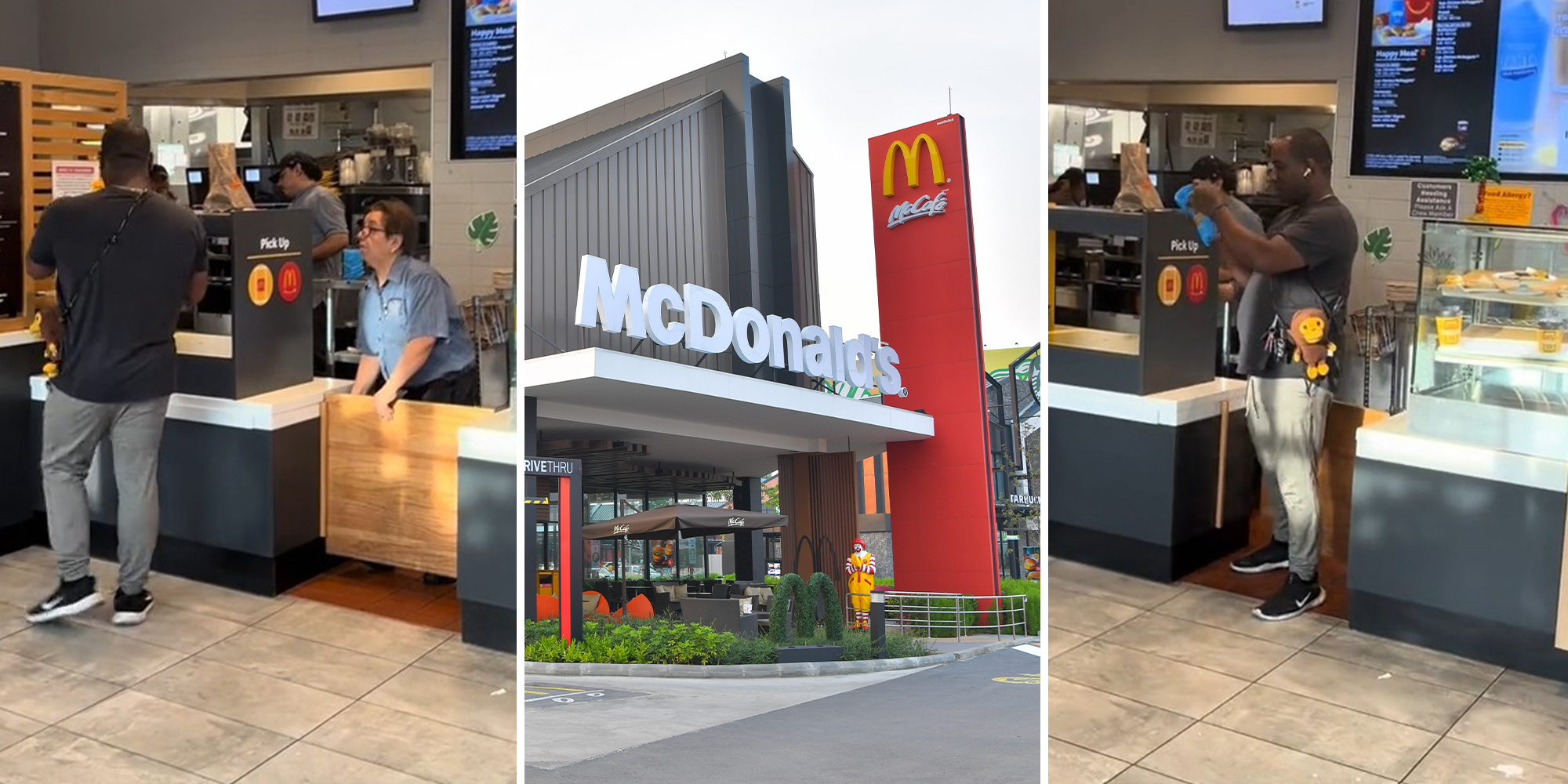 Man goes into the back, gets in a scuffle with the McDonald’s workers for the collectible cups