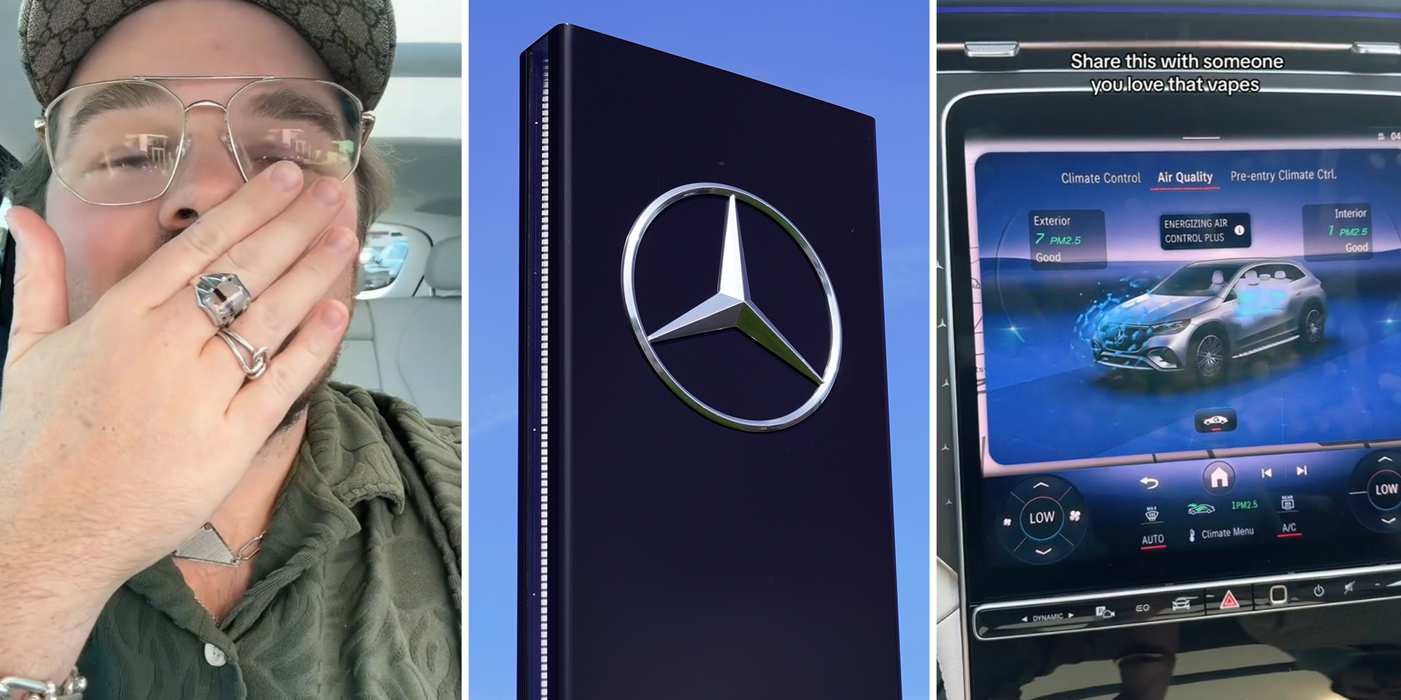 Man vapes in his new Mercedes. He can’t believe how it reacts