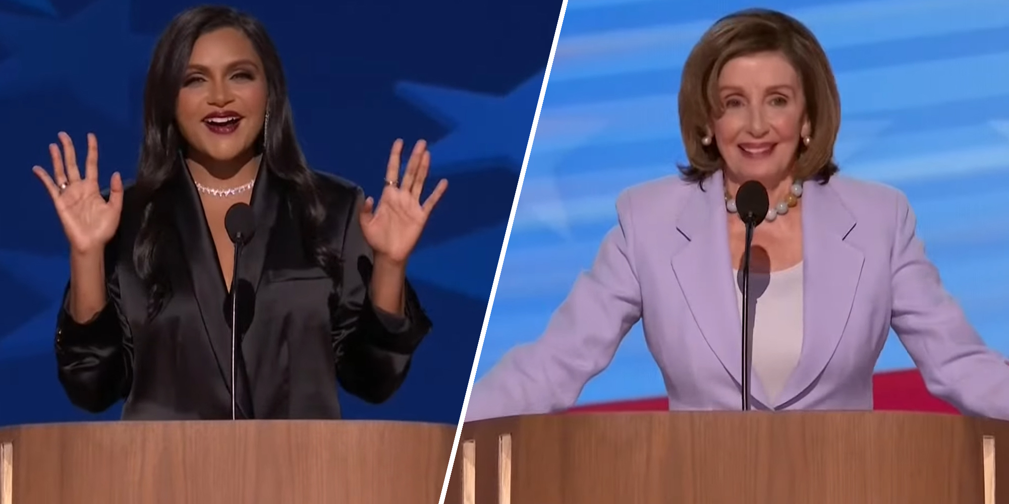 Mindy Kaling’s gushing Nancy Pelosi intro at the DNC turns stomachs online