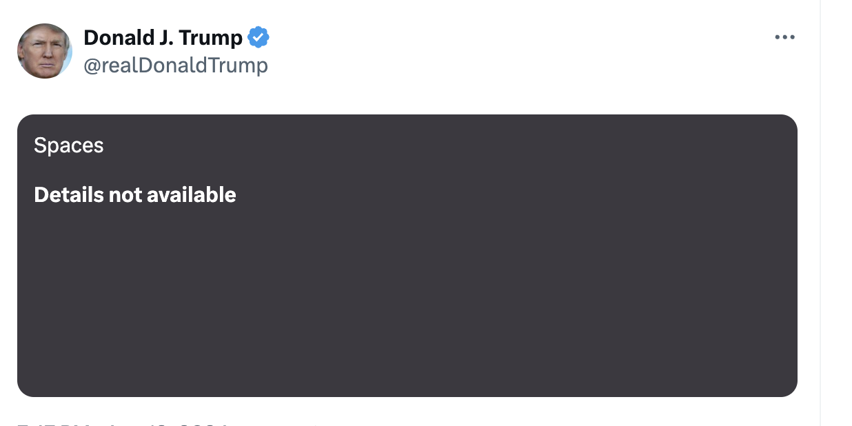 x donald trump spaces