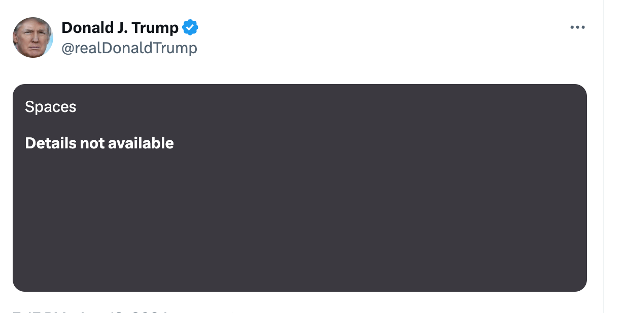 x donald trump spaces