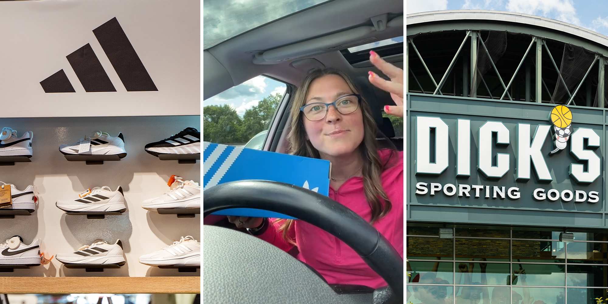 Dick's Sporting Goods customer orders Adidas sneakers online. She got more than she bargained for