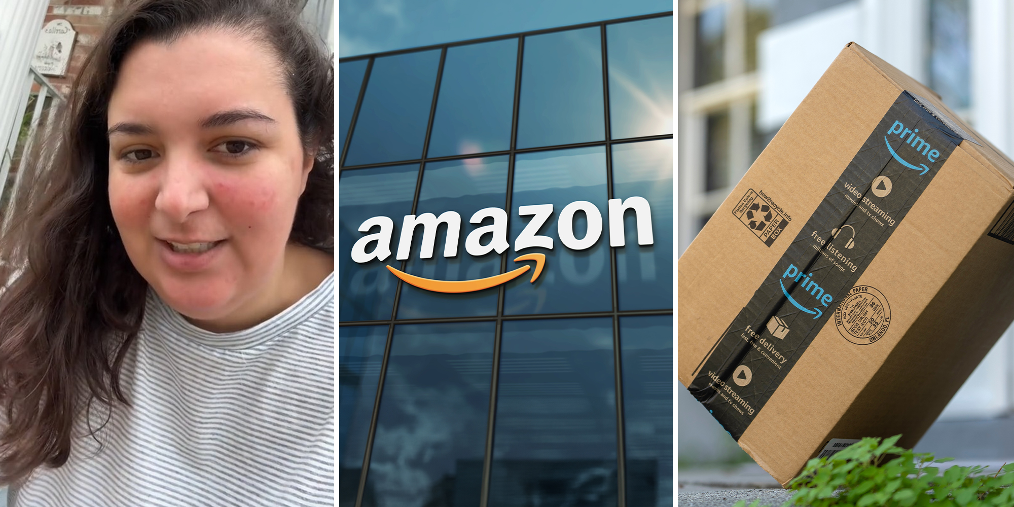Customer gets Amazon package delivered. They left something unexpected at her house