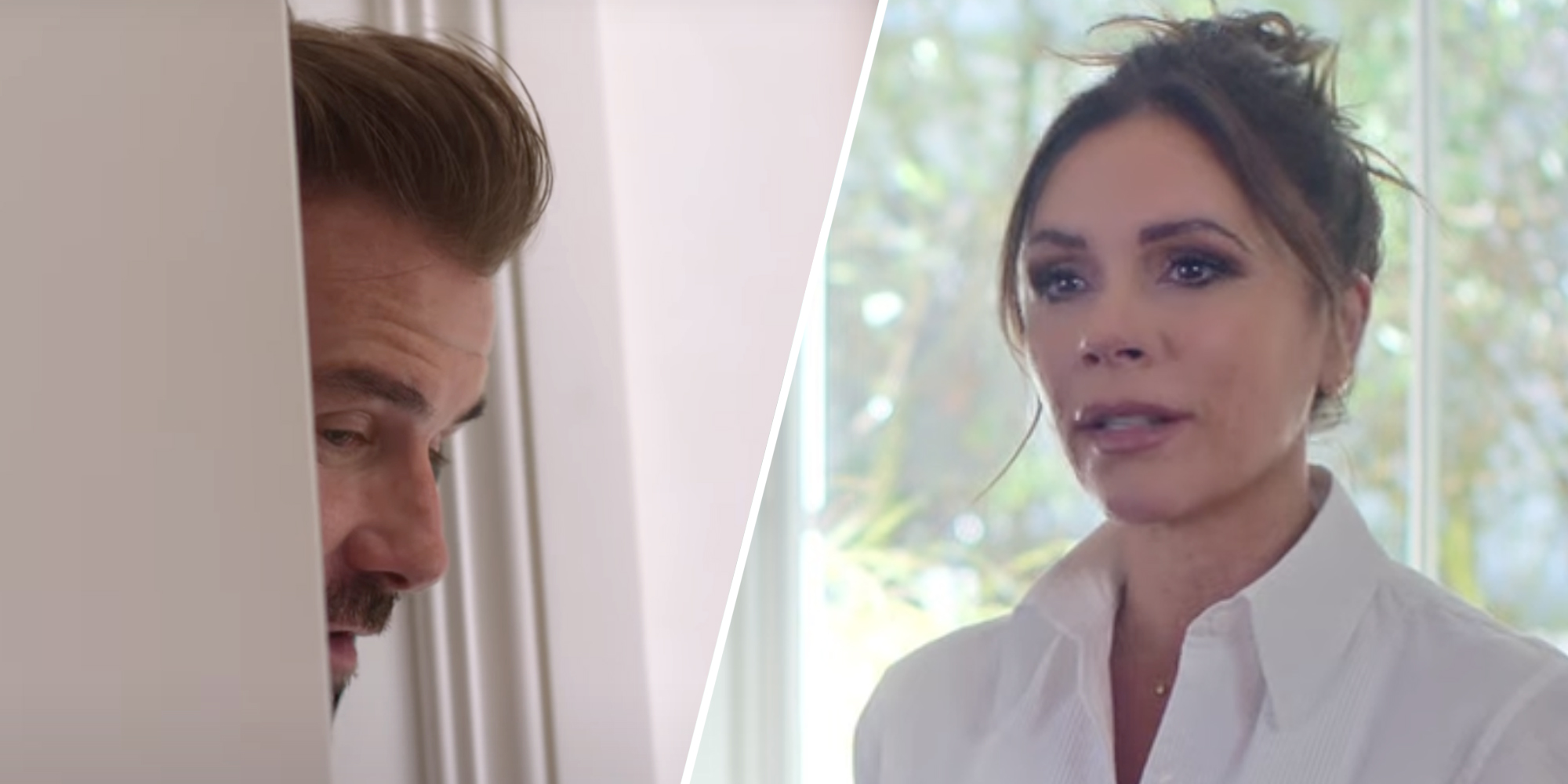 David Beckham(l), Victoria Beckham(r)