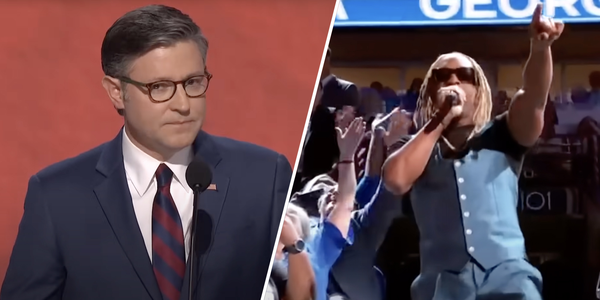 Mike Johnson(l), Lil Jon(r)