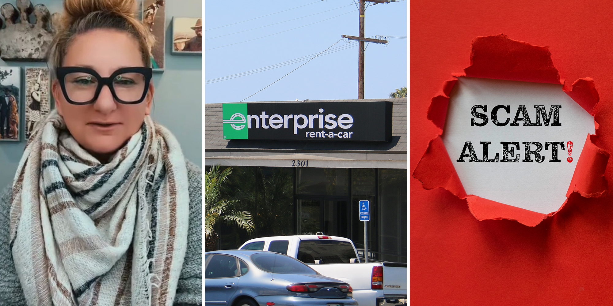 Driver warns against Enterprise Rent-a-Car after they allegedly tried to scam her