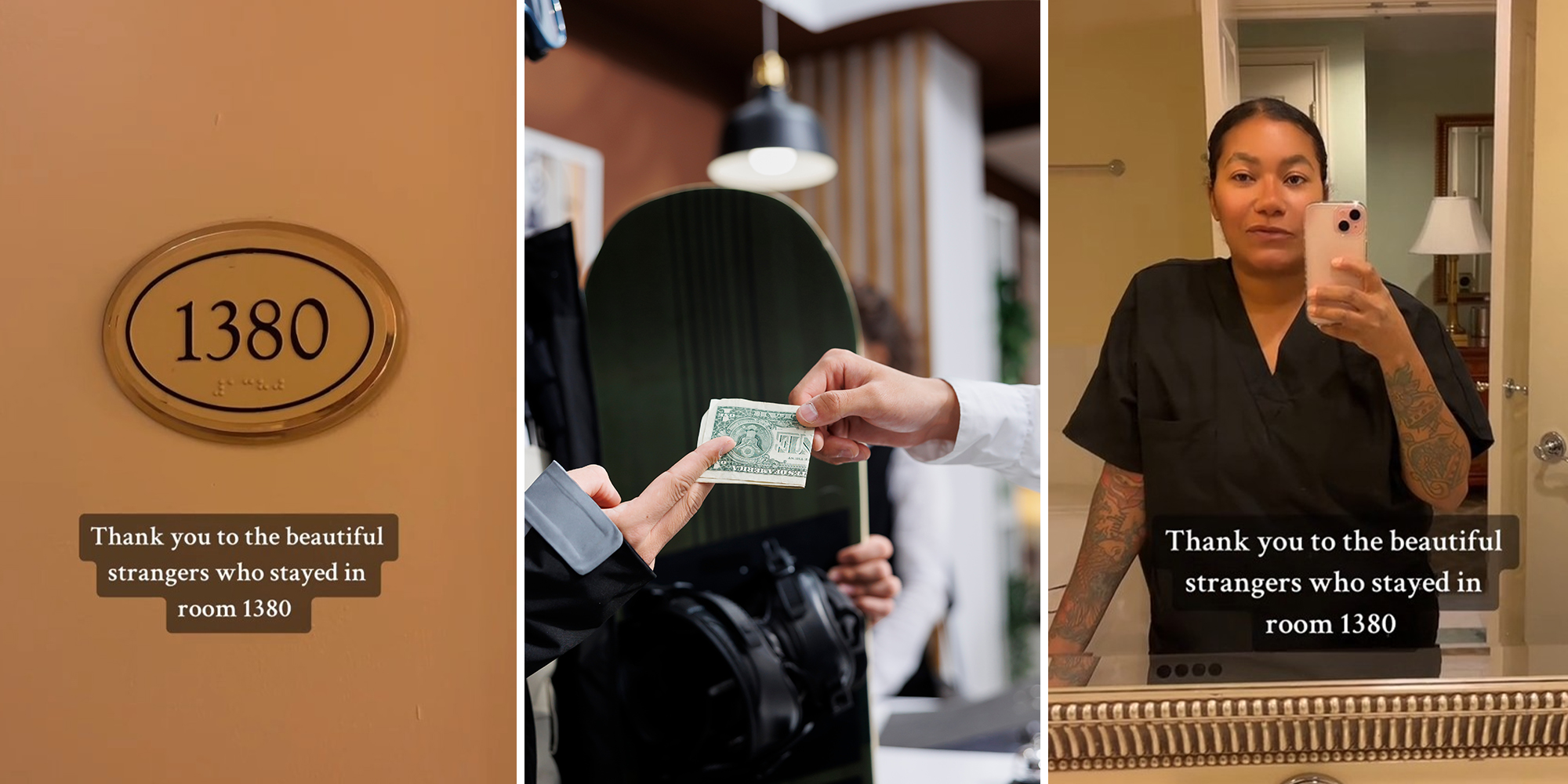 Hotel worker praises guests for leaving a tip for her in this ‘secret’ place