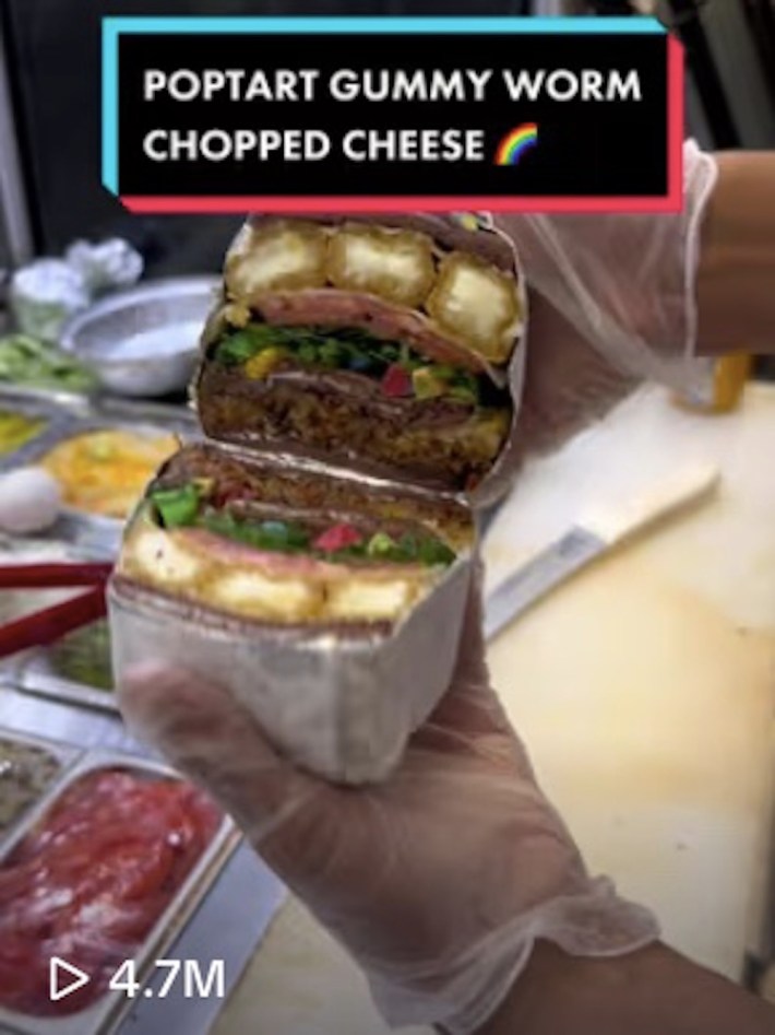 poptart gummy worm chopped cheese the ocky way screenshot