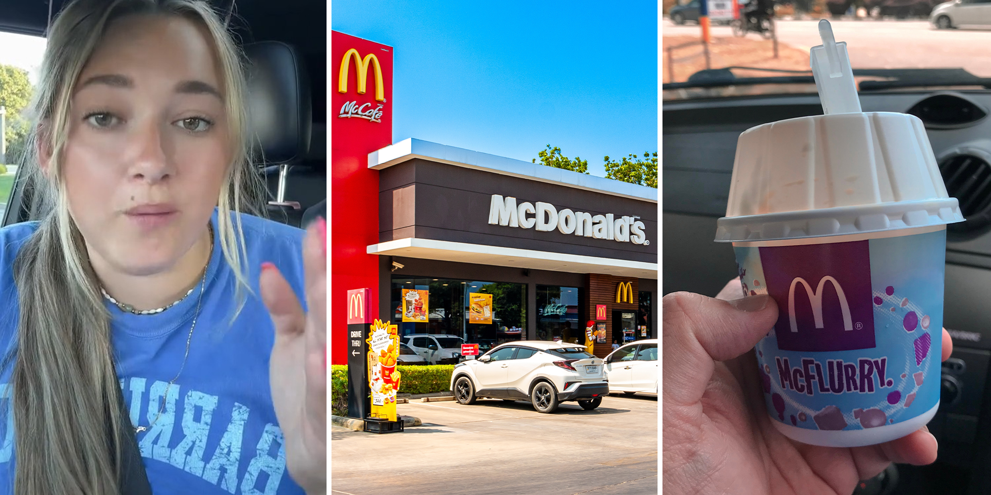 McDonald’s customer orders a McFlurry. She can’t believe what she received
