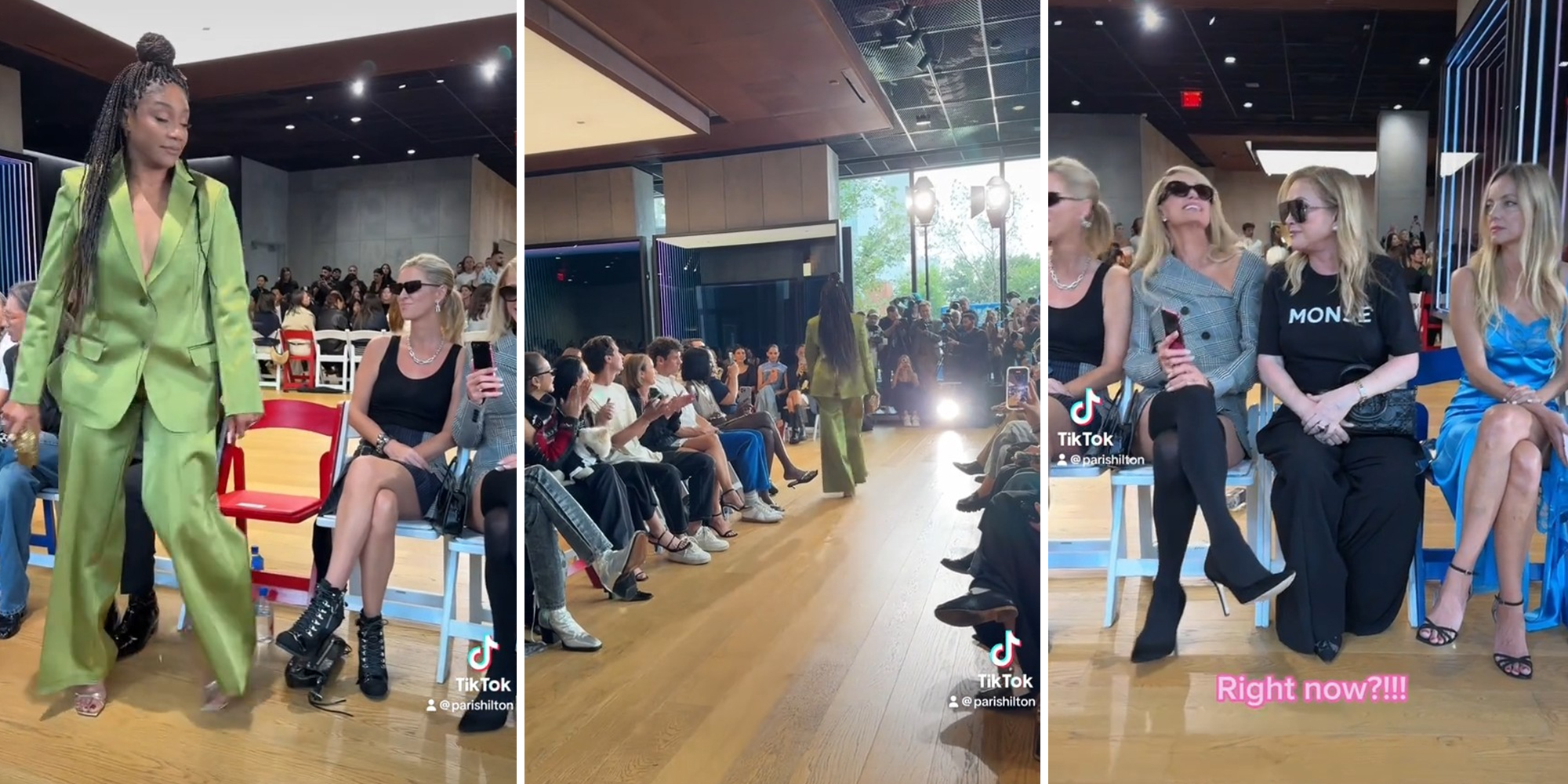 Tiffany Haddish walking the NYFW runway as a dare