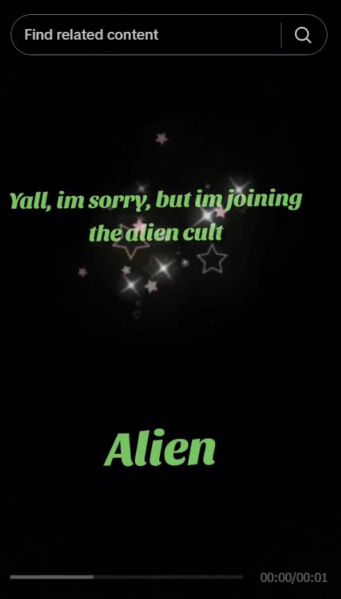 "y'all i'm sorry but i'm joining the alien cult"
