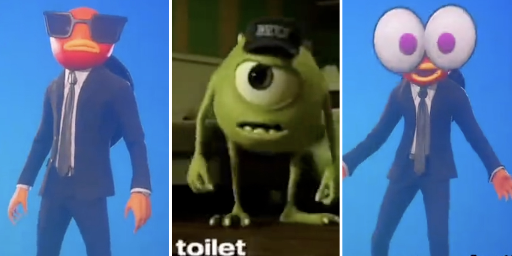 Brainrot memes (three split)