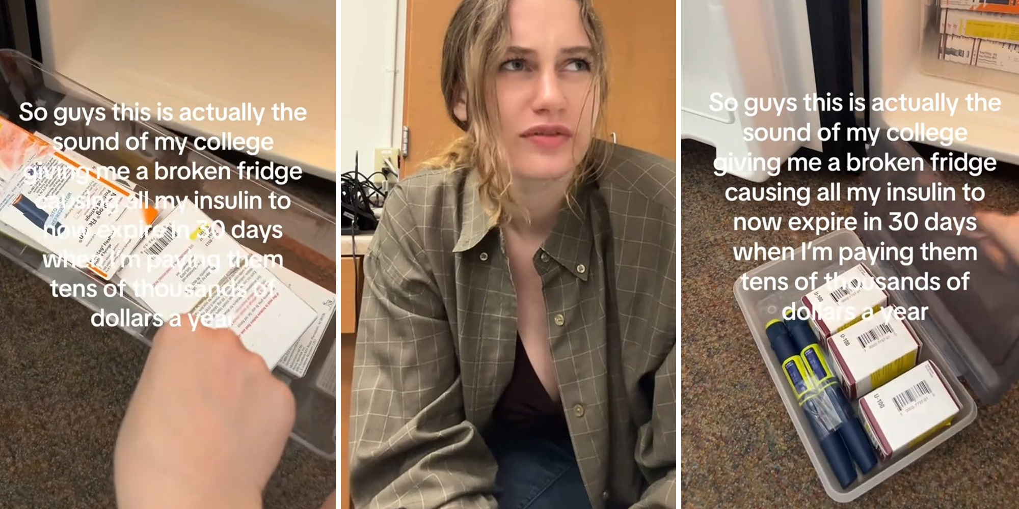 Woman says college gave her faulty fridge causing all her insulin to expire within 30 days