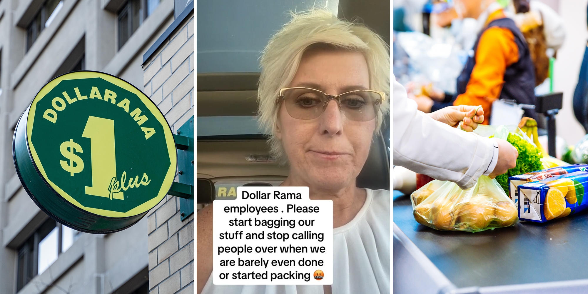 Dollarama shopper demands 'rude' workers to start bagging customer's groceries