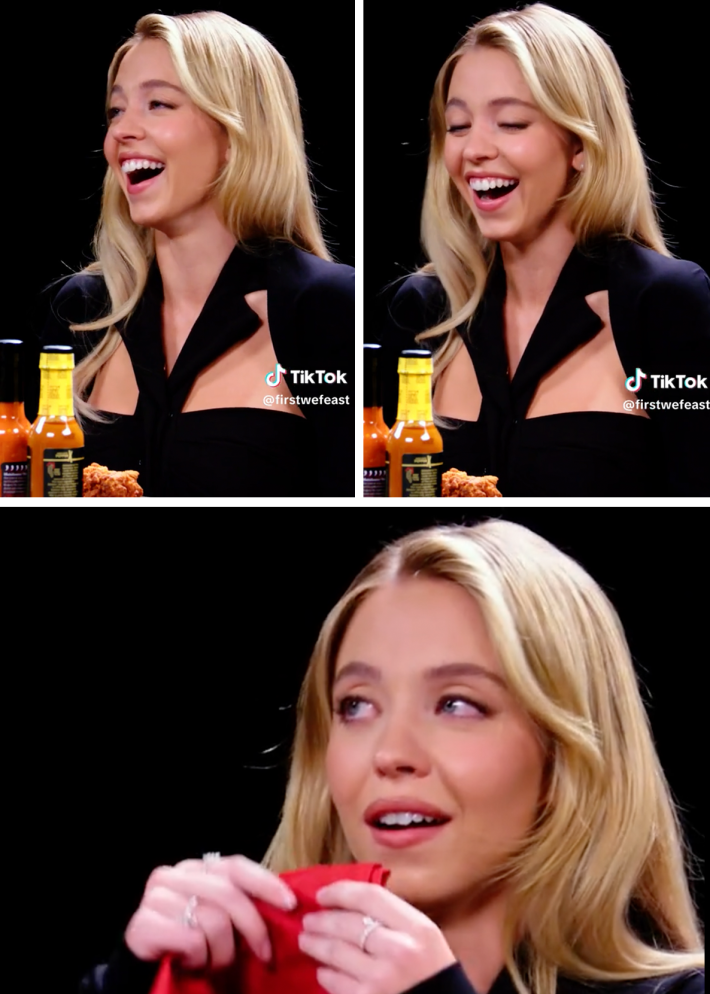 sydney sweeney in hot ones