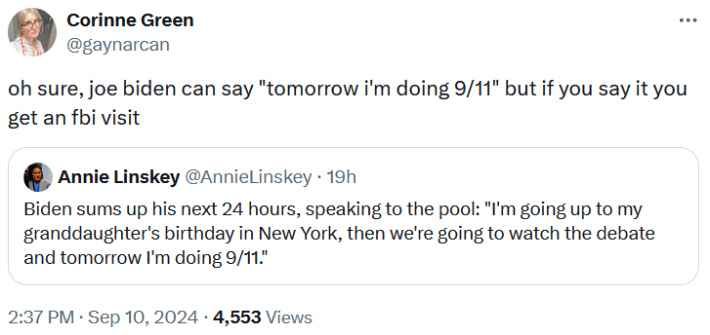 joe biden doing 9/11