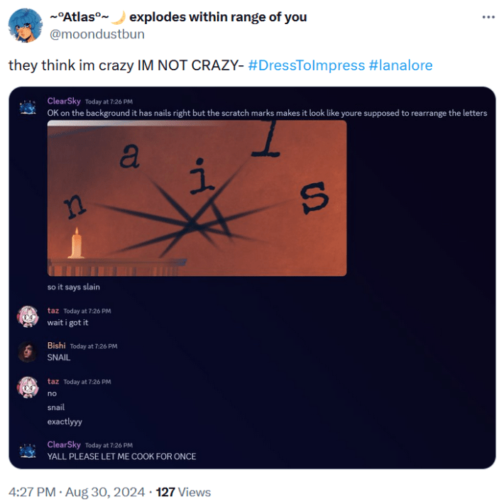 lana dress to impress