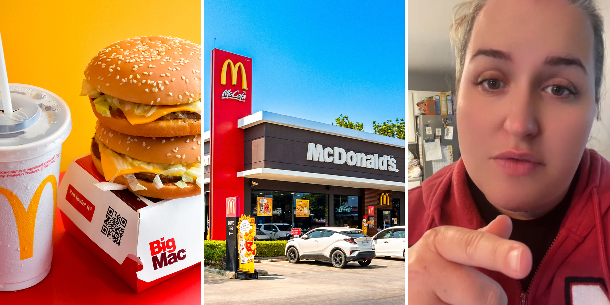 McDonald's customer orders a side of bacon for $1.99. Then she opens the box