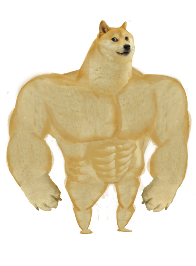 Swole Doge meme template