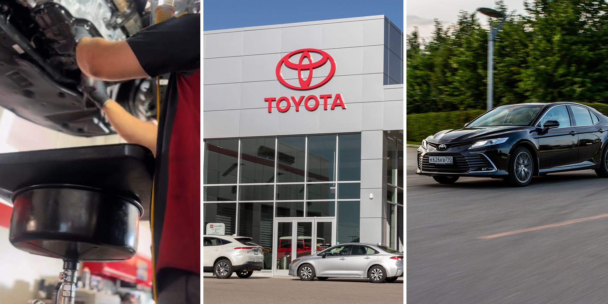 Mechanic shows 2024 Camry come in with oil leak at only 2,000 miles